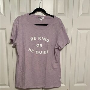 Sub_Urban Riot Light Purple Tee - Be Kind or Be Quiet